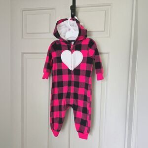 2/$30 Carters Fleece Jumpsuit Size 6 M